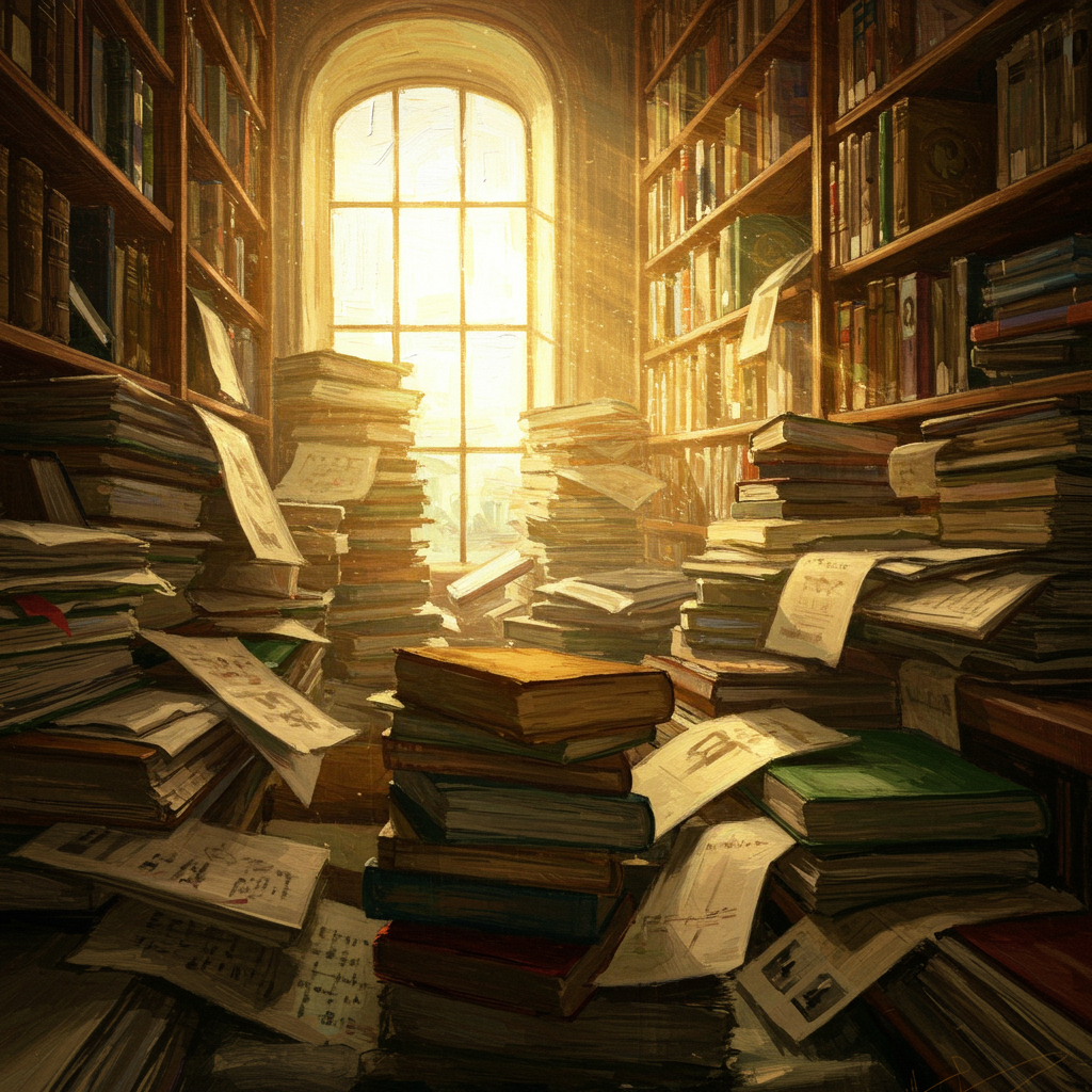 A pile of papers